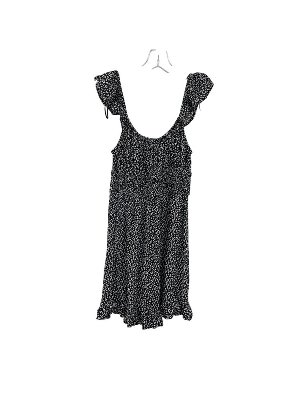 Cotton Candy LA Womens Mini Sundress Ruffle Hem Black/White Size Small